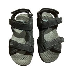 Nunn Bush Walk Men’s Black 3 Strap Sandal Size 9M Outdoor Hiking Leisure